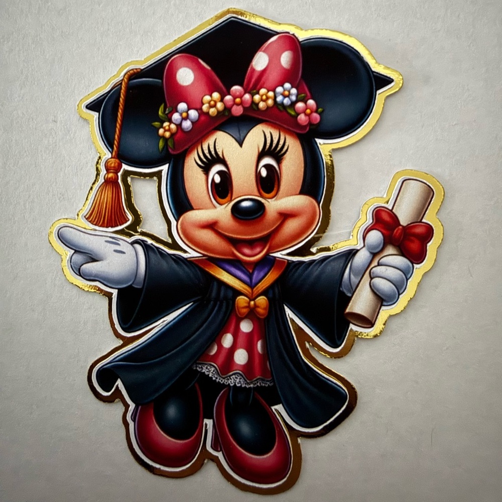 Minnie Mouse Cut Out Graduation Leis Topper
SKU2301
